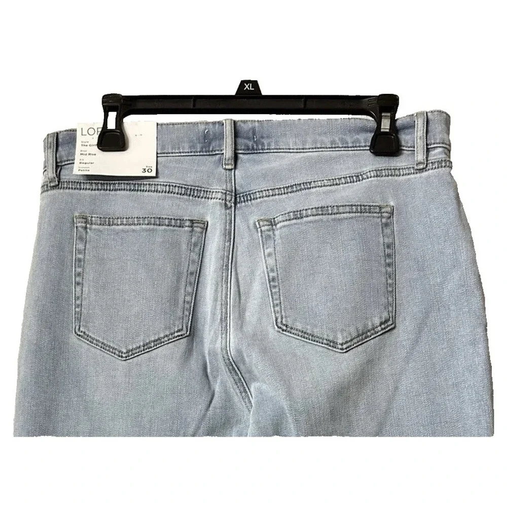 NWT Ann Taylor LOFT Made and Love The Girlfriend Womens‎ Jeans Size 30 Petites
